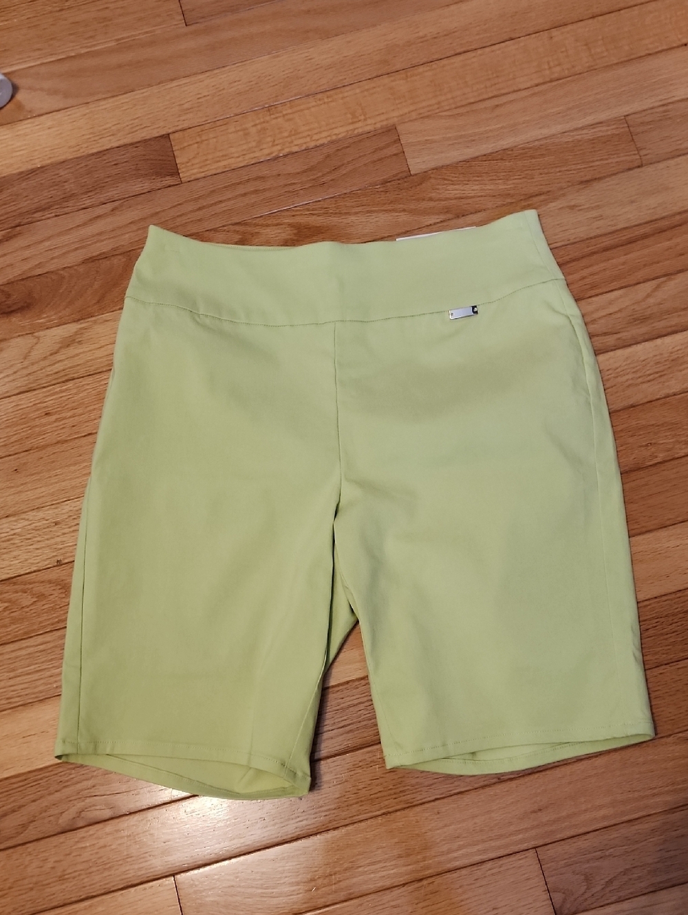 INC International Concepts Lime Green Stretch Bermuda Shorts
